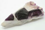 Lustrous, Stepped-Octahedral Purple Fluorite - Yiwu, China #197080-1